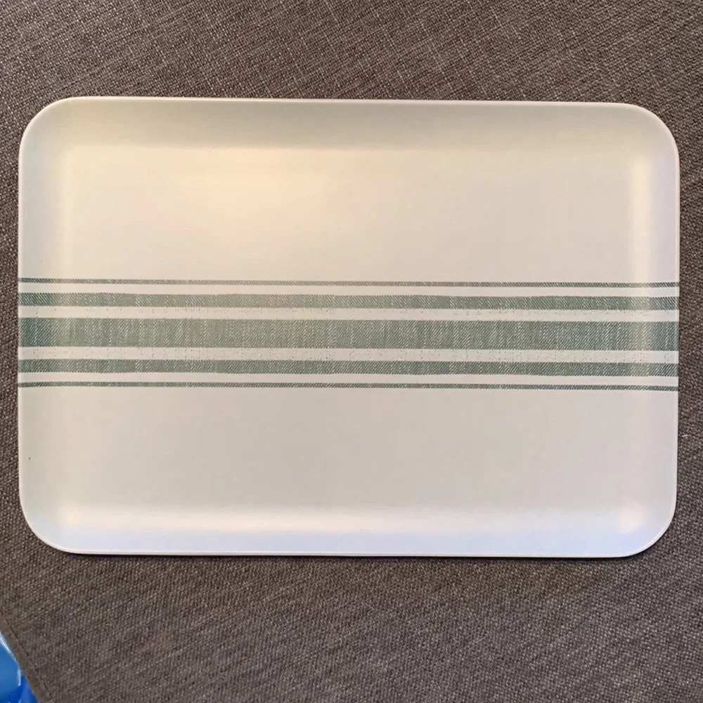 Hearth & Hand Variegated Center Striped Melamine Serve Tray